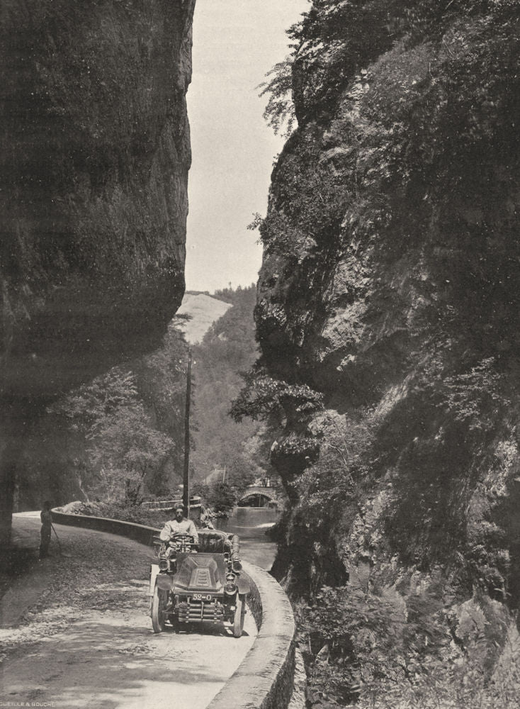 ISÈRE. Route de la Grande- Chartreuse- Entrée du Désert 1904 old antique print